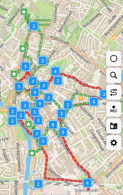 Kunstroute Doetinchem nu ook online voor gps-wandelaars.