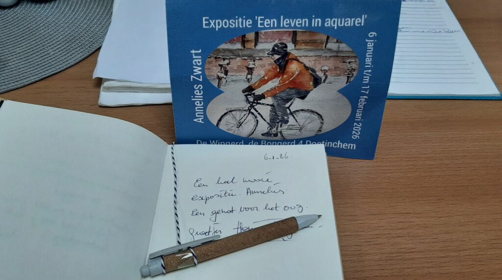 De eerste reactie op een leven in aquarel © foto Wilma_Lankhorst.